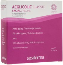 Парфумерія, косметика Ампули з гліколевою кислотою сильні - SesDerma Acglicolic Classic Forte Ampoules