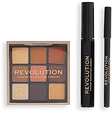 Набір, 3 продукти - Makeup Revolution Into The Bronze Eye Set Gift Set — фото N2