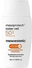 Духи, Парфюмерия, косметика Солнцезащитная эмульсия для лица - Mesoestetic Mesoprotech Water Veil SPF 50+