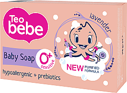 Детское твердое мыло с экстрактом лаванды - Teo Bebe Sensitive — фото N1