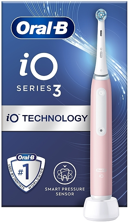 Електрична зубна щітка, розова - Oral-B iO Series 3  — фото N1