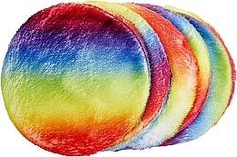 Парфумерія, косметика Косметичні диски для зняття макіяжу багаторазового використання, кольорові, 5 шт. - Glov Rainbow Reusable Cleansing Pads