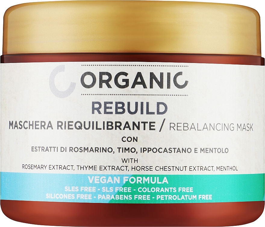 Восстанавливающая маска для сухих и ломких волос - Organic Rebalancing Mask — фото N1