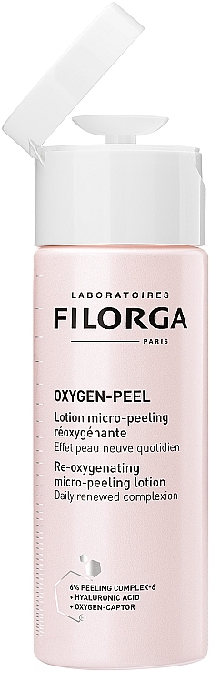 Кислородный очищающий лосьон - Filorga Oxygen-Peel Re-Oxygenating Micro-Peeling Lotion — фото N2