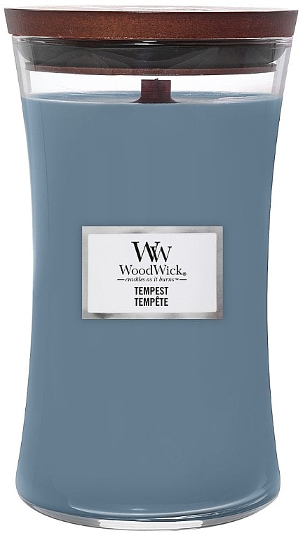 Ароматична свічка в склянці - WoodWick Hourglass Candle Tempest — фото N1