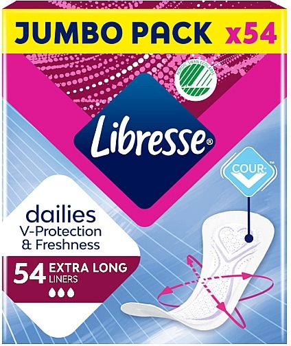 УЦІНКА Щоденні прокладки подовжені, 54 шт. - Libresse Dailies Protect * — фото N1