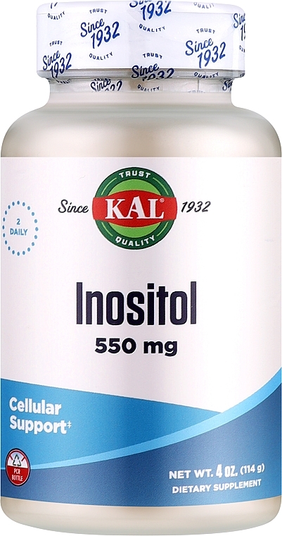 Пищевая добавка "Инозитол" - Kal Inositol 550mg — фото N1