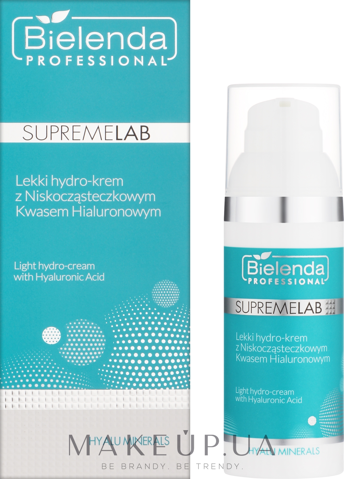 Легкий гідрокрем з гіалуроновою кислотою - Bielenda Professional SupremeLab Hyalu Minerals Light Hydro-Cream With Hyaluronic Acid — фото 50ml