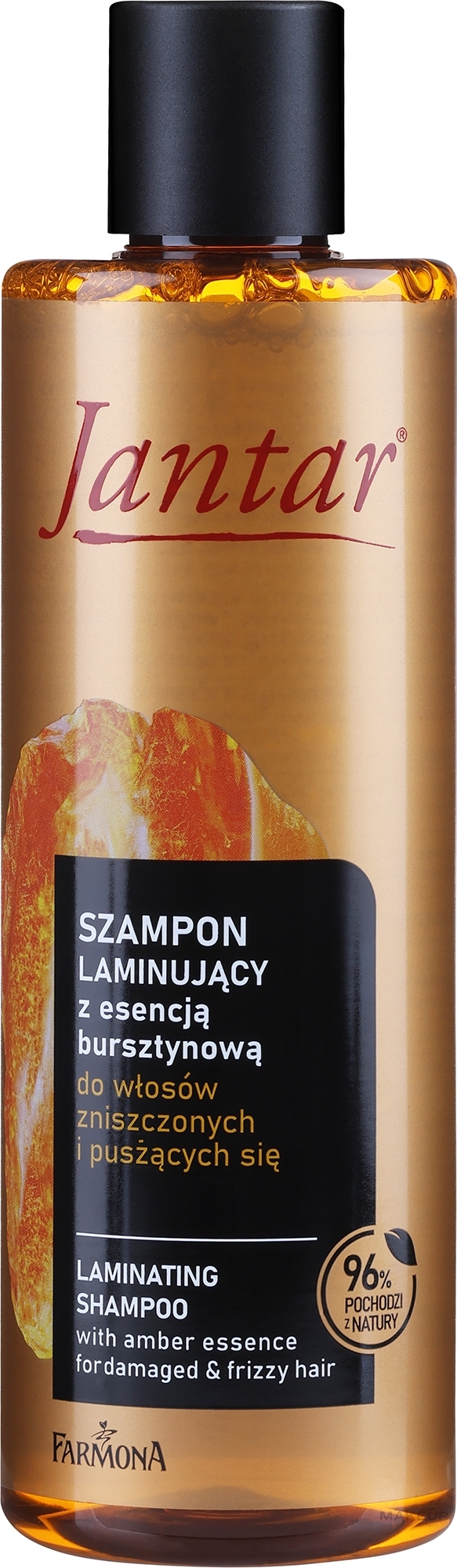 Ламінувальний шампунь для волосся з бурштиновою есенцією - Farmona Jantar Laminating Shampoo — фото 300ml