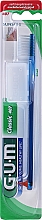 Зубна щітка «Classic 407», м'яка, синя - G.U.M Soft Compact Toothbrush — фото N1