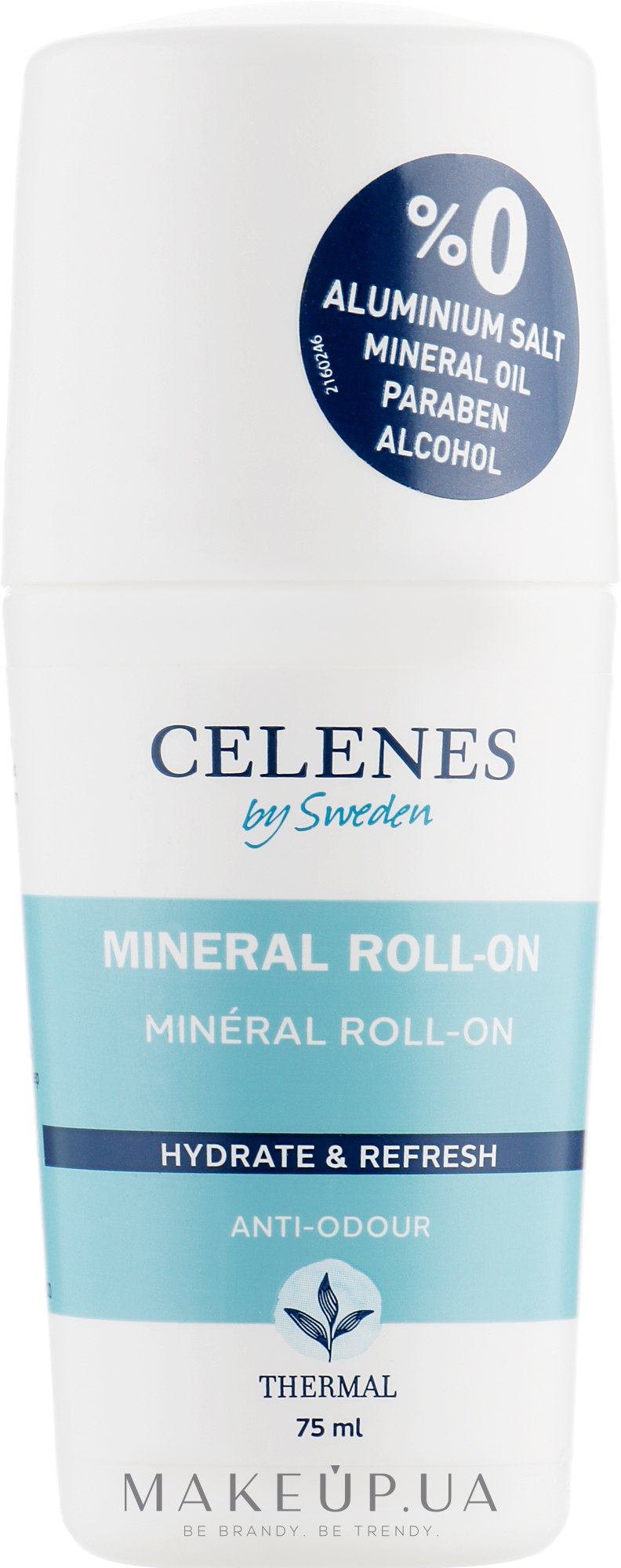Термальный дезодорант ароматный для всех типов кожи - Celenes Thermal Mineral Roll On All Skin Types — фото 75ml