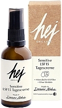 Парфумерія, косметика Легкий денний крем для обличчя - Hej Organic Sensitive Day Cream SPF 15