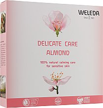 Парфумерія, косметика Набір - Weleda Delicate Care Almond (sh/gel/200ml + h/cr/50ml + milk/20ml)