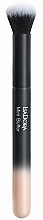 Пензель для макіяжу, чорно-бежевий - IsaDora Mini Buffer Brush — фото N1