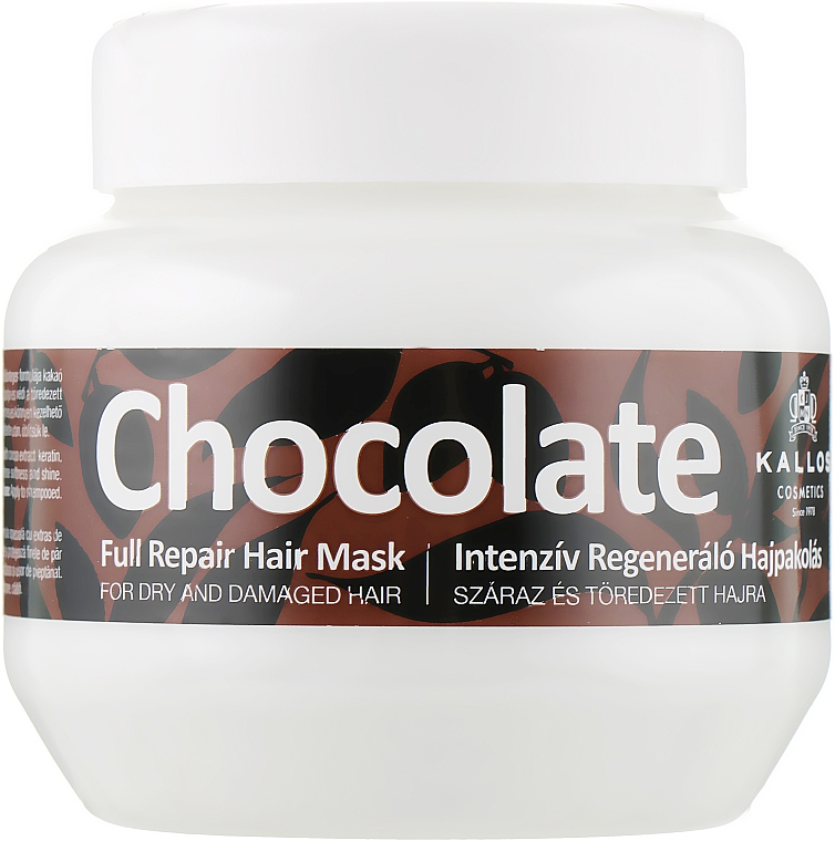 Маска для сухих и поврежденных волос - Kallos Cosmetics Chocolate Mask