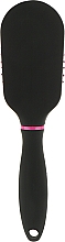 Массажная овальная мини щетка для волос, розовая - Titania Softtouch — фото N2
