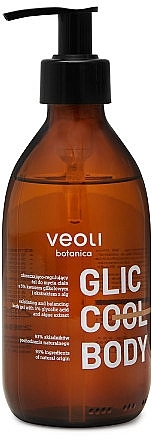Отшелушивающе-регулирующий гель для мытья тела - Veoli Botanica Glic Cool Body — фото N1
