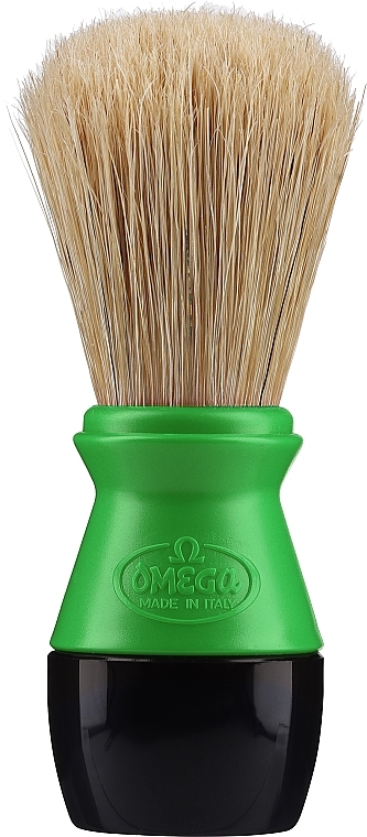 Помазок для гоління 40099, чорно-зелений - Omega — фото N1