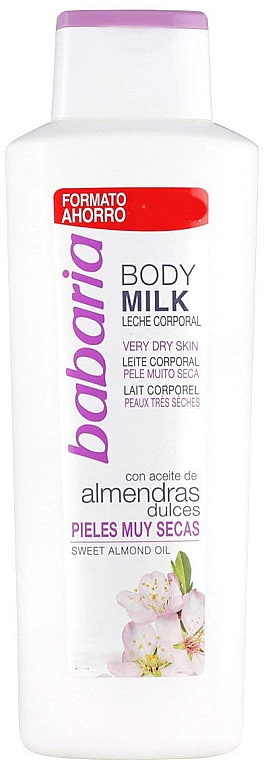 Молочко для тіла, для дуже сухої шкіри - Babaria Sweet Almond Oil Body Milk — фото N3