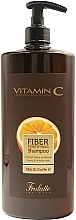 Парфумерія, косметика Зміцнювальний шампунь для ослабленого та пошкодженого волосся - Frulatte Vitamin C Fiber Fortyfing Shampoo
