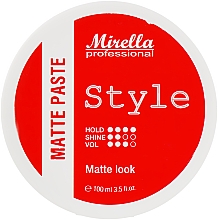 Матова моделювальна паста для укладання волосся - Mirella Professional Style Matte Paste — фото N1