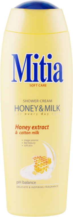 Крем-гель для душа "Мед с молоком" - Mitia Honey&Milk Shower Cream