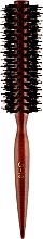Щітка-брашинг CS-10C, з дерев'яною конусною ручкою та прямим ворсом - Cosmo Shop — фото N1