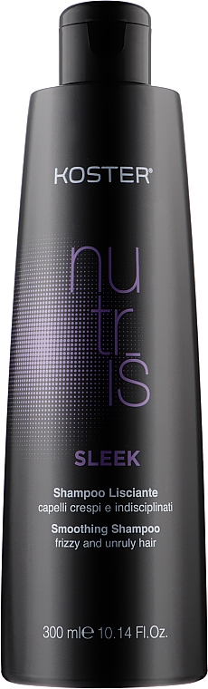 Шампунь для кудрявых и непослушных волос - Koster Nutris Sleek Shampoo — фото N1