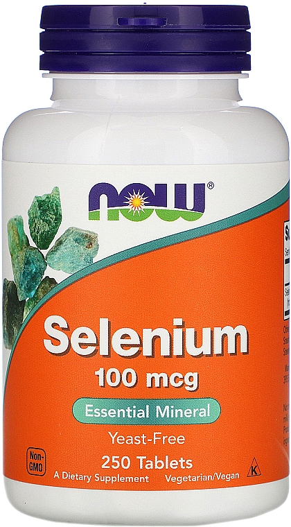 Селен, 100 мг, у таблетках - Now Foods Selenium — фото N4