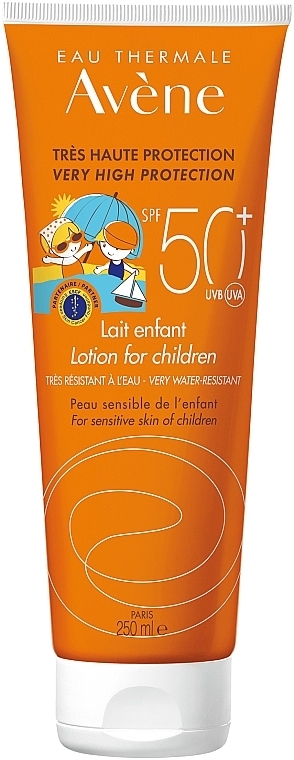 Солнцезащитный лосьон для детей - Avene Eau Thermale Sun Lotion Children SPF50 — фото N1