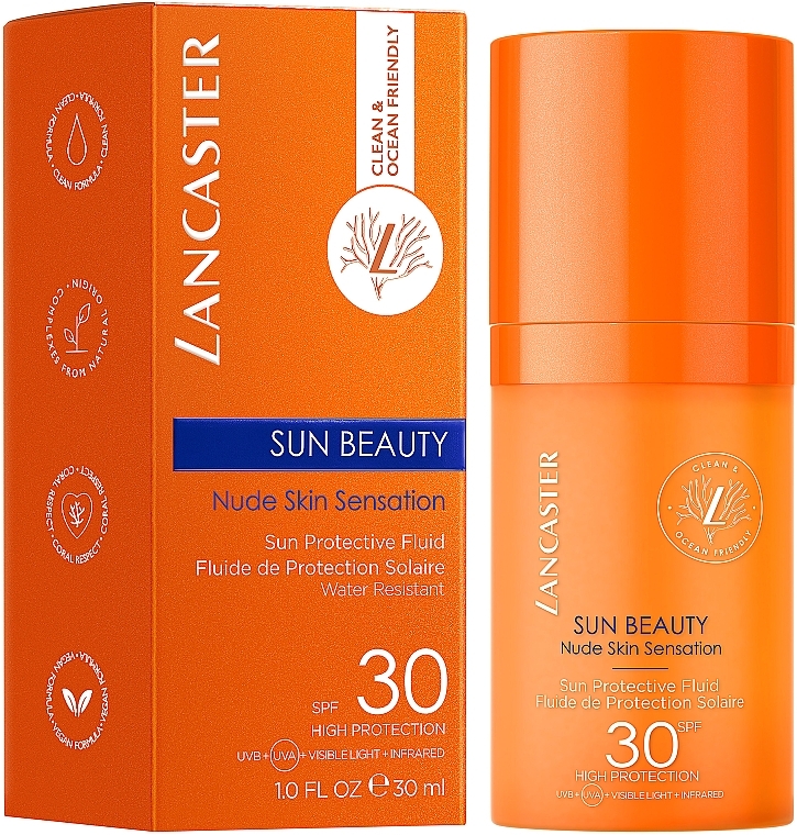 Солнцезащитный флюид для лица - Lancaster Sun Beauty Nude Skin Sensation Sun Protective Fluid SPF30 — фото N2