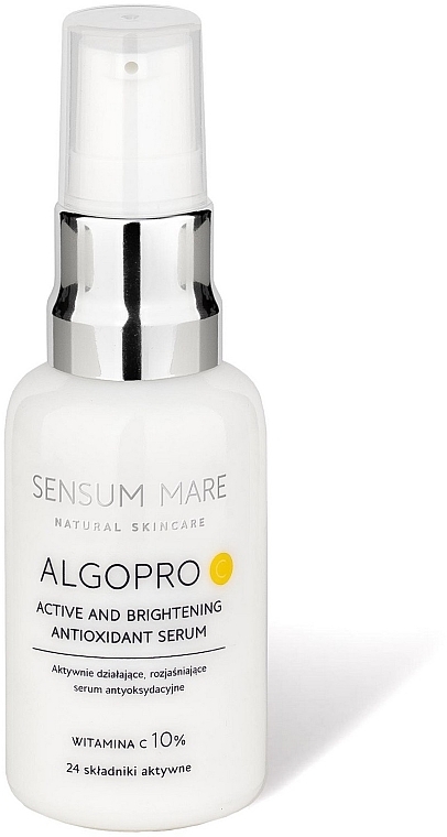 Осветляющая антиоксидантная сыворотка с витамином С 10% - Sensum Mare Algopro C Active And Brightening Antioxidant Serum — фото N1