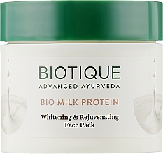 Омолоджуюча відбілююча маска для обличчя - Biotique Bio Milk Protein Whitening and Rejuvenating Face Pack — фото N2