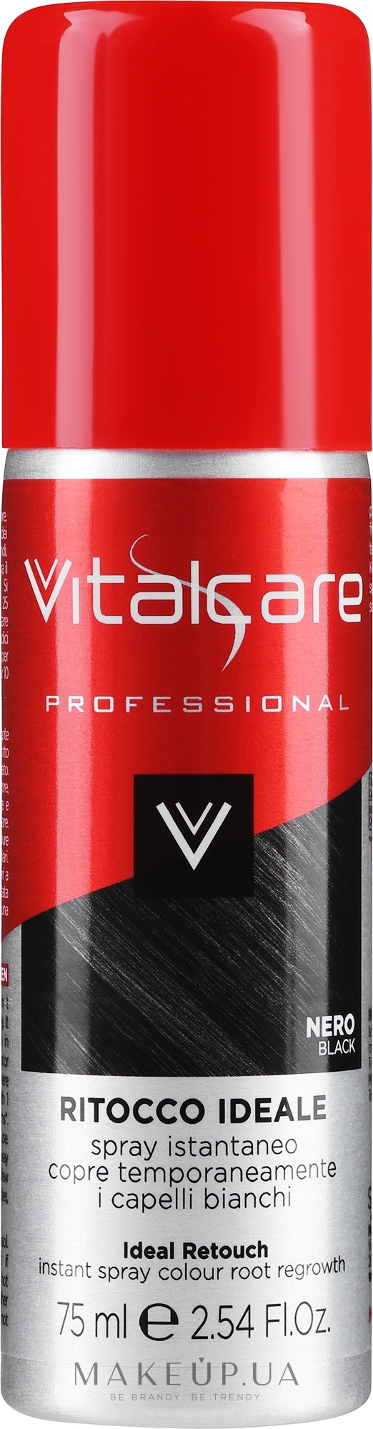 Спрей для миттєвого відновлення кольорів - VitalCare Ideal Retouch Instant Spray Colour — фото Black