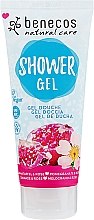 Гель для душу "Гранат-троянда" - Benecos Natural Care Shower Gel — фото N1