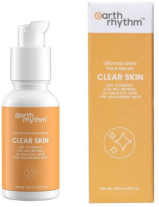 Сироватка для сяйва шкіри обличчя - Earth Rhythm Clear Skin Ultimate Glow Serum — фото N1
