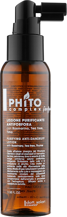 Очищающий лосьон против перхоти - Dott. Solari Phito Complex Purifying Anti-Dandruff Lotion — фото N1