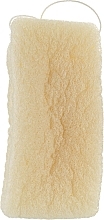 Губка для душа конжаковая 105х55х17 мм, натуральная - Cosmo Shop Bath Sponge White — фото N1