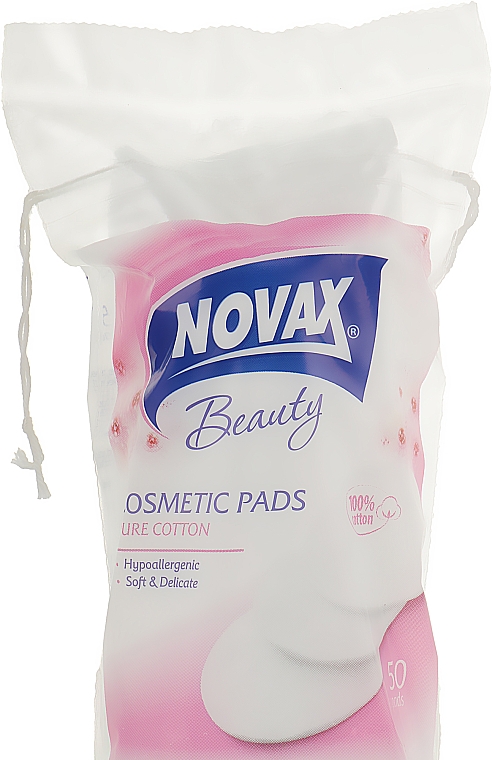 Диски ватные косметические, 50шт - Novax Cosmetic Pads — фото N1