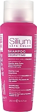 Шампунь для збереження кольору фарбованого волосся з молочним протеїном і олією макадамії - Silium Safe Color Shampoo — фото N1