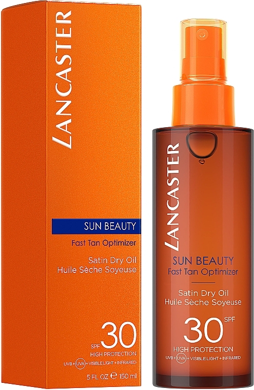 Олія для засмаги - Lancaster Sun Beauty Satin Sheen Oil — фото N2