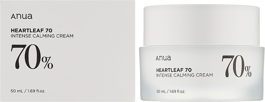 Успокаивающий крем для лица - Anua Heartleaf 70% Intense Calming Cream — фото N2