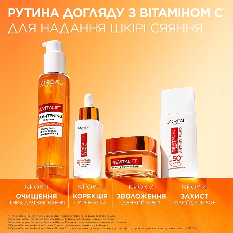 Крем для придания сияния коже лица - L'Oreal Paris Revitalift Vitamin C Brightening Cream — фото N9