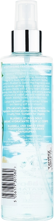 Yardley Bluebell & Sweet Pea - Спрей для тіла — фото N2