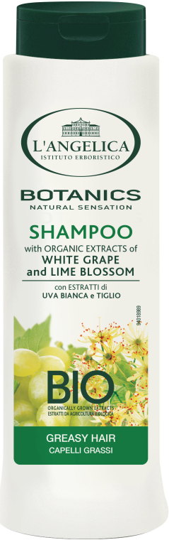 Шампунь для жирных волос с экстрактом белого винограда и липы - L'Angelica Botanics Shampoo Greasy Hair 