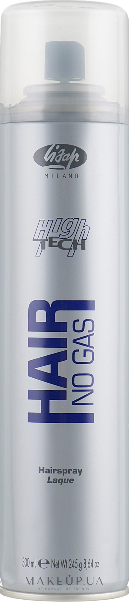 Лак без газу нормальної фіксації - Lisap High Tech Hair No Gas Hairspray — фото 300ml
