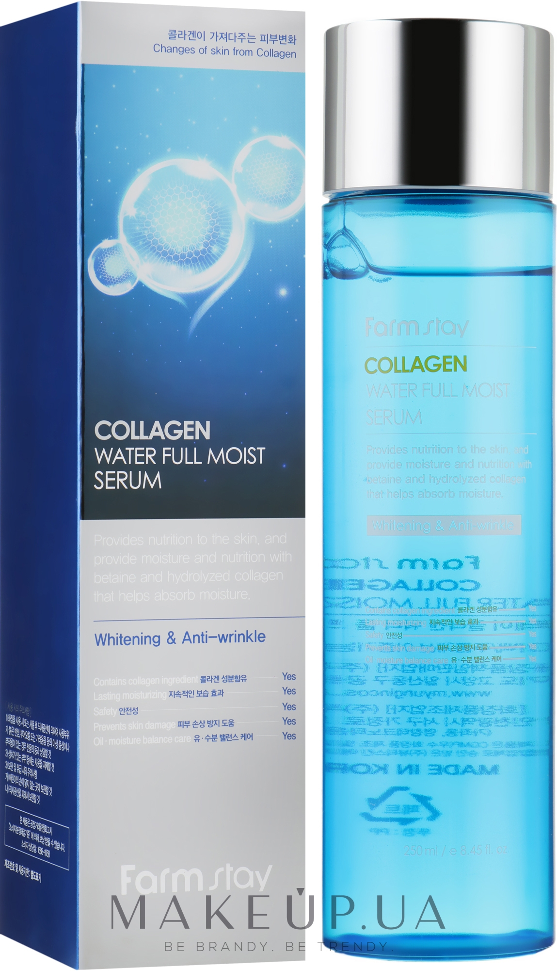 Зволожувальна сироватка з колагеном - FarmStay Collagen Water Full Moist Serum — фото 250ml