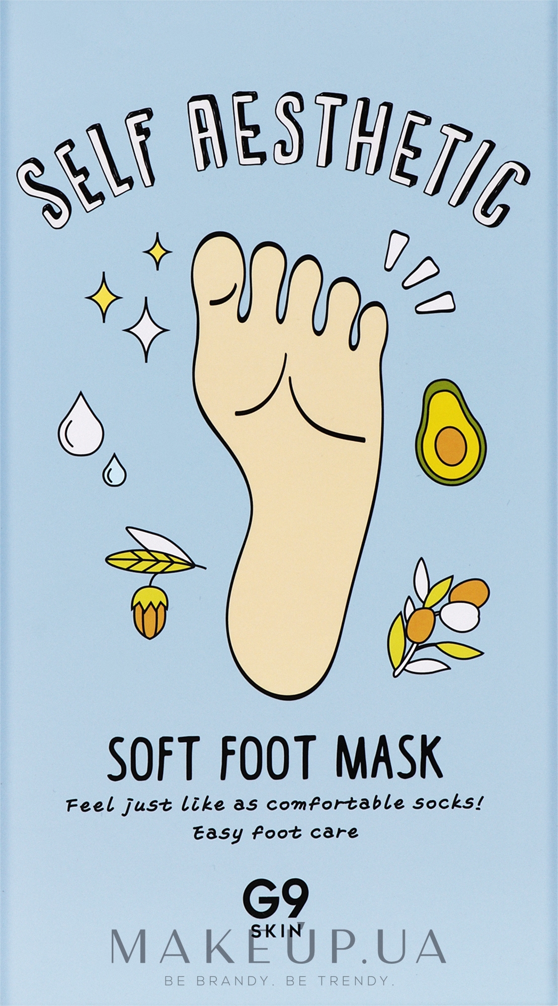 Смягчающая маска для ног - G9Skin Self Aesthetic Soft Foot Mask — фото 5x12ml