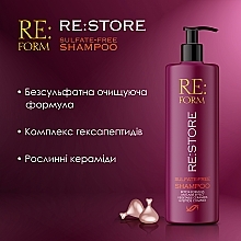 Бессульфатный шампунь для восстановления волос - Re:form Re:store Sulfate-Free Shampoo — фото N4