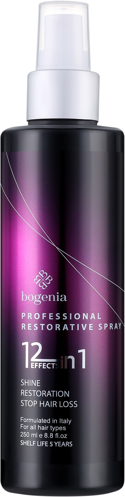 Восстанавливающий профессиональный спрей для волос 12 в 1 - Bogenia Professional Restorative Spray — фото 250ml